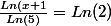 \frac{Ln(x+1}{Ln( 5)}=Ln(2)